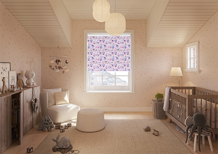 Magic Castle, Fairy Purple - Twist&Fit Roller Blind - Image 8